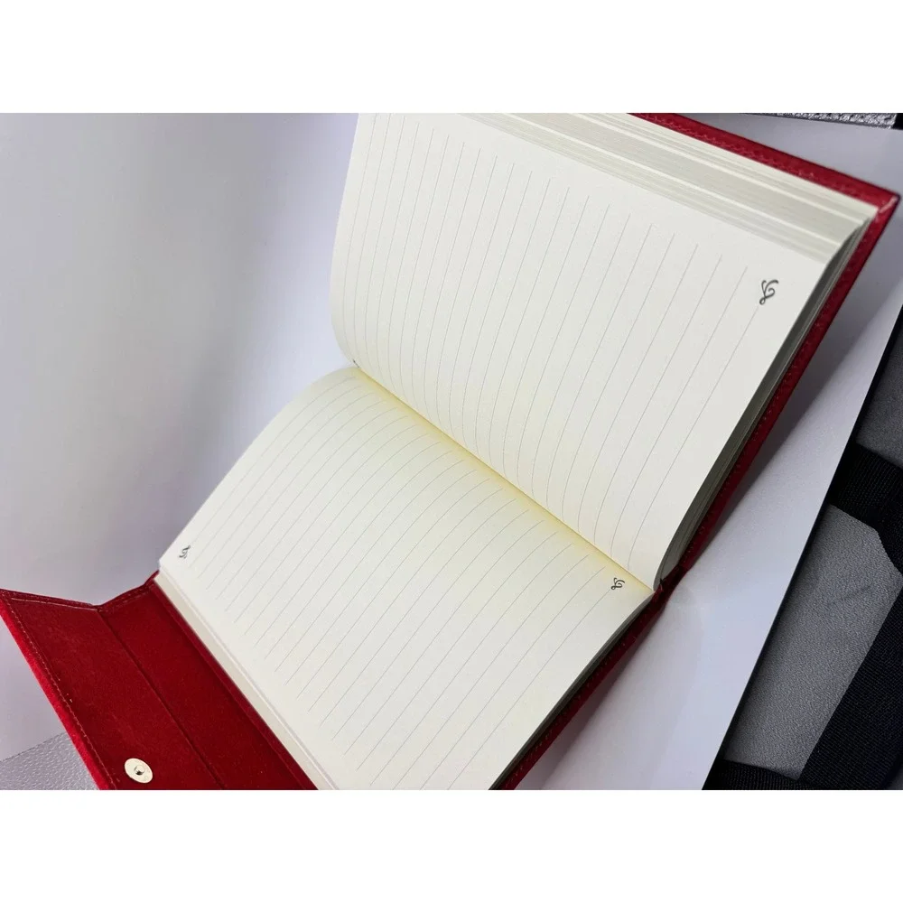 Genuine Red Suede Designer Journal Studded Magnetic Snap 368 Ruled Pages PSJ-01